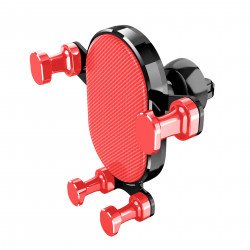 Universal Gravity AC Air Vent and Dashboard Car Mount Holder K001 (Red)